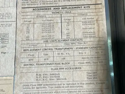 Used SQUARE D 8538 SEW 13 FT B Starters Ohio US | HGR 24 #1286741