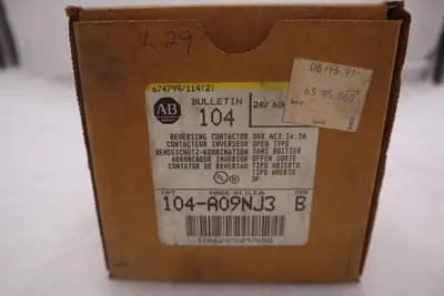 NEW OPEN BOX AB Allen Bradley 104-A09NJ3 SER A 24V Ser B STOCK K-3546