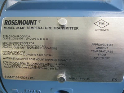 USED Rosemount 3144P D1A1E5M5B5