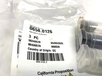 0658.0126 | Atlas Copco  Valve Bolt D=3x105,6mm TC2002-A LOT OF 3 - New Other
