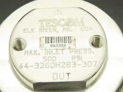 Tescom 44-3260H263-307 Gas Pressure Regulator 500 PSI Inlet Pressure