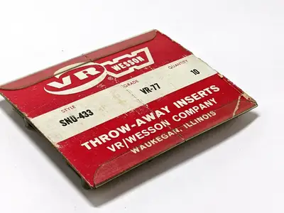 New | in-Stock VR/WESSON THROW-AWAY INSERTS PACKAGE OF 10 Inserts (Misc) | Maverick Industrial Sales #1106490