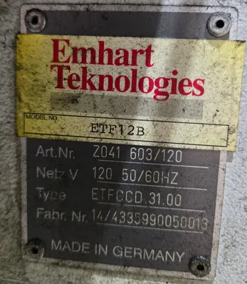 USED EMHART ETF12B