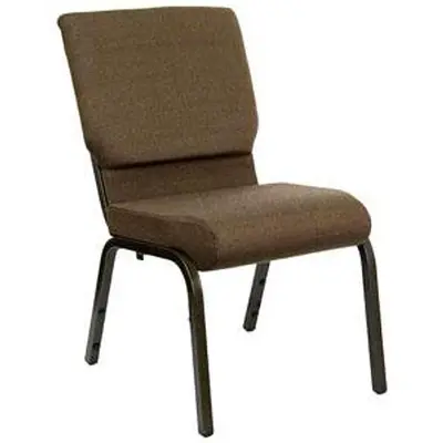 21" Extra Wide Church Chair with Gold Vein Frame