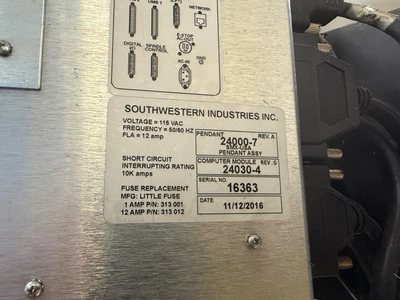 2017 SOUTHWESTERN INDUSTRIES TRAK DPM2 MILLING MACHINES, VERTICAL, CNC | Wheeler Machinery Sales (7)