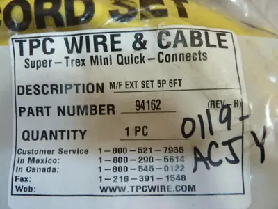 NEW TPC WIRE & CABLE 94162