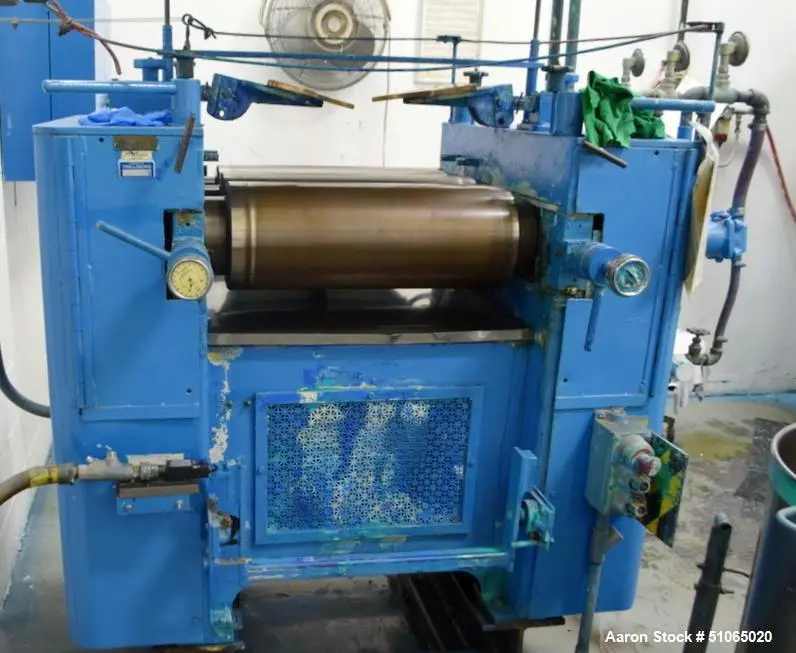 Used Kent 9" x 24" Three Roll Mill – Industrial TRM for Fine Grinding & Dispersion