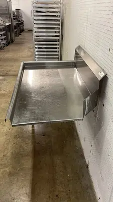 Used John Boos Used John Boos JDTC-20-48L 48" Clean Dishtable w/ 16 ga Stainless Legs - STS Dishtables Illinois US | Falcon Restaurant Supply #1373502