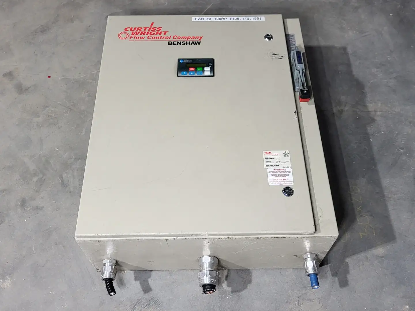 Used BENSHAW RB2-1-S-100-600-S-12-CB-OP Switchgears British Columbia CA | Lenmark #1427037