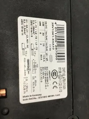 USED SIEMENS 3RV1041-4HA10
