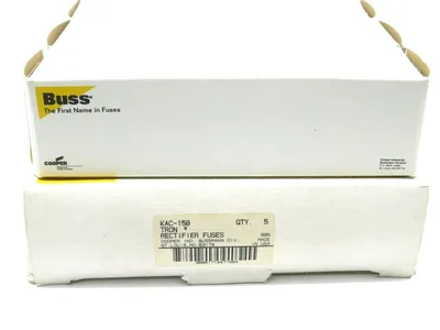 5 NEW BUSSMANN TRON KAC-150 RECTIFIER FUSE KAC150