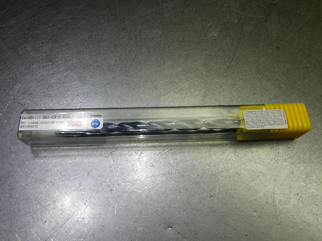 Sandvik 8.4mm Coolant Thru Carbide Drill 10mm Shank 861.1-0840-101A1-GM GC34 (LOC3336)