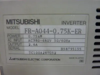 USED MITSUBISHI FR-A044-0.75K-ER