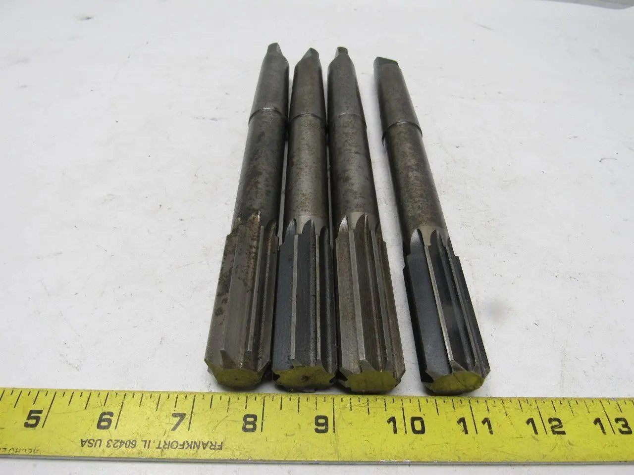 NATIONAL 1" Reamer #1 MT 8 Flute 10" O.A. 2"+ Cutter Length Lot/4
