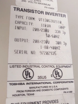 USED Toshiba VT130G3U2110