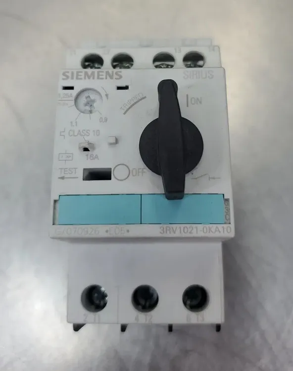 Used Siemens 3RV1021-0KA10 SIRIUS Motor Starter Contactor, 1.25A Starters South Carolina US | Palmetto Automation #1158915