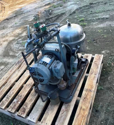 Westfalia SA 1-02-175 pilot plant separator, 316SS.