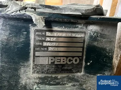 USED Pebco 8" Pebco Single Blade Diverter Valve, C/S