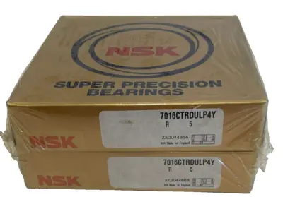 NEW SET OF NSK 7016CTRDULP4Y PRECISION BEARINGS