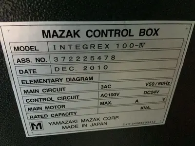 Used 2010 MAZAK INTEGREX 100IV CNC Lathes Ohio US | HGR 24 #1519998