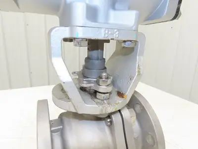 Kitz 10K-80 3" Stainless Ball Valve 316SS Flanged FA-4 Pneumatic Actuator
