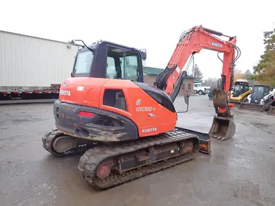 Used 2018 KUBOTA KX080-4 Excavators Massachusetts US | Brookside Equipment Sales #1558188