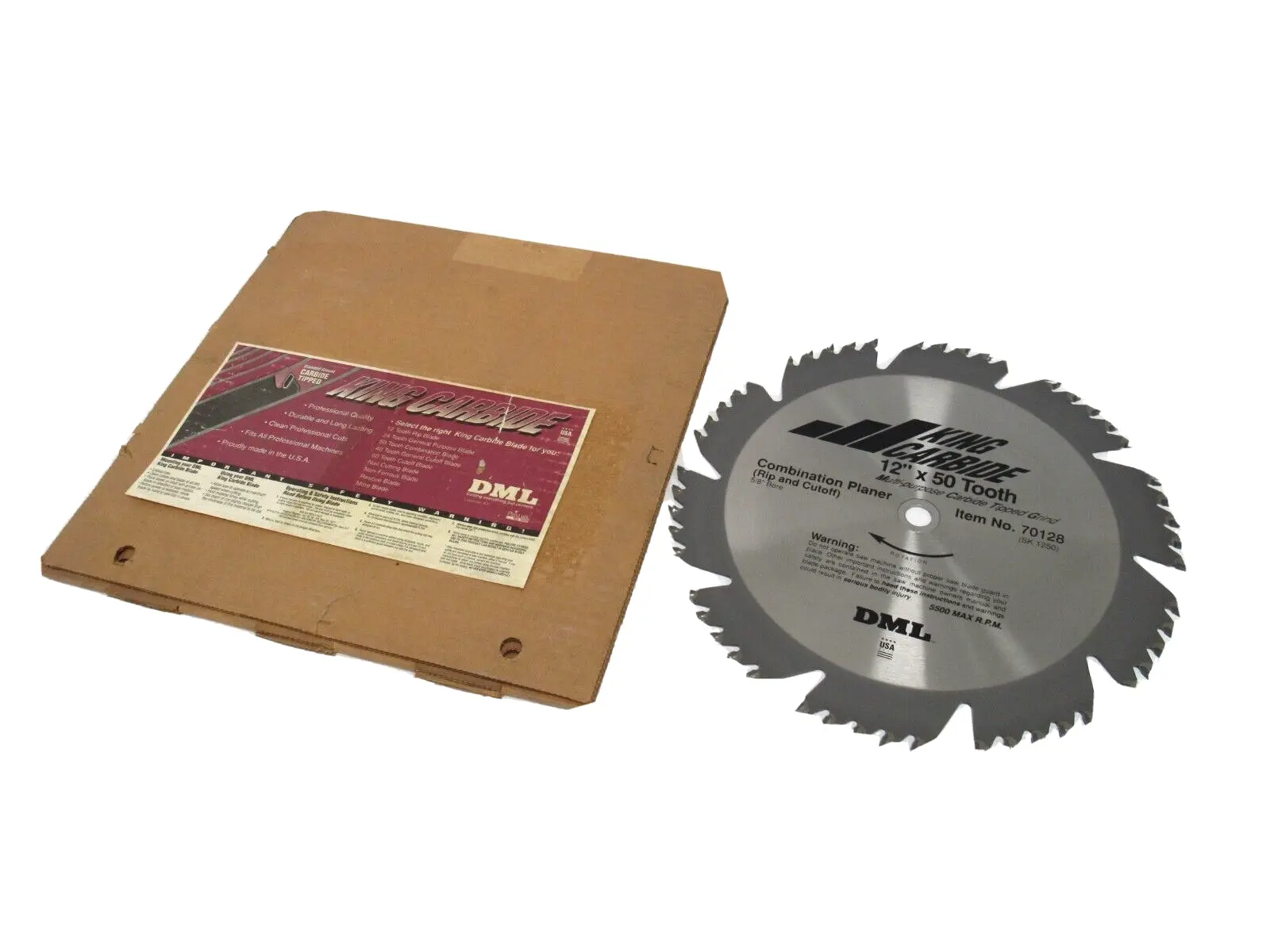 NEW DML 70128 KING CARBIDE SAW BLADE 12" x 50 TOOTH