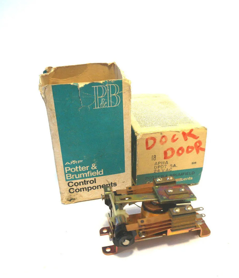 2 NEW POTTER & BRUMFIELD APIIA DPDT 5A RELAY 24 VAC APIIA