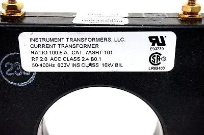 NEW INSTRUMENT TRANSFORMERS 7ASHT-101 CURRENT TRANSFORMER 7ASHT101