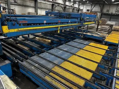 60” x .135” x 80,000 Lbs Red Bud Multiblanking Line With Three 5HI Cassettes