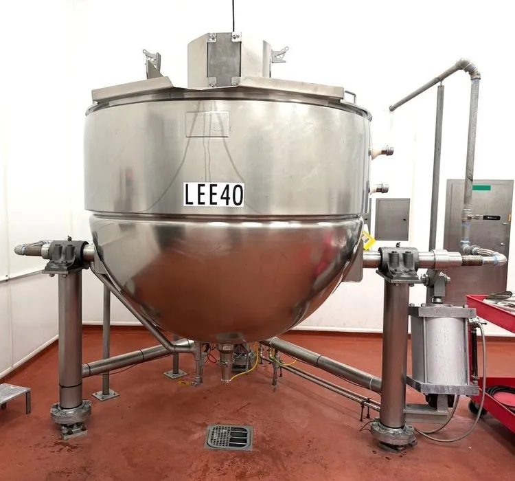 Used LEE INDUSTRIES 500CHD9MT 500 Gallon Tilting Mix Kettle Stainless Steel Tanks New Jersey US | EcReCon Inc #1509518