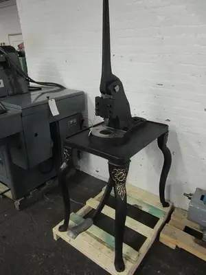 1269-385 Antique Rare Foot & Hand Press, Steampunk, ORNATE, CIRCA 1870 FRANCE