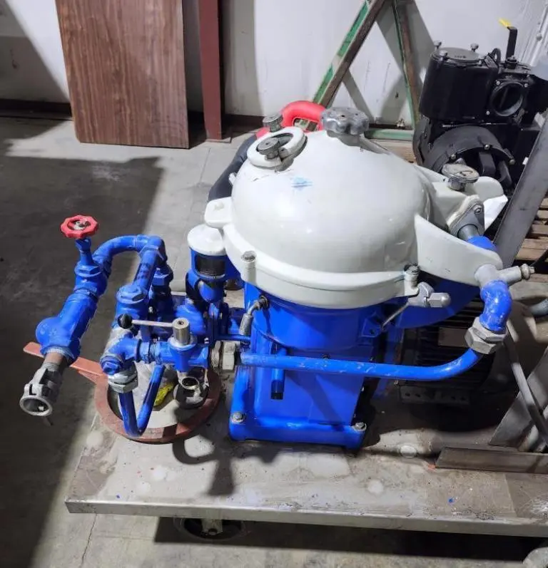 Alfa-Laval MAB 104B-24 oil purifier skid, 2205SS.