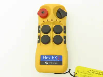 Magnetek FLEX EX2 Overhead Crane Hoist Radio Remote Control 4 Button 2 Speed