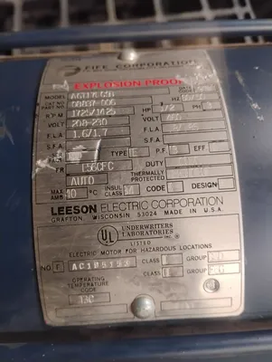 FIFE CORPORATION A6T17EC9B ELECTRIC MOTORS | ESS Industrial Equipment Sales (5)