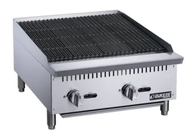 New | in-Stock Dukers New Dukers DCRB24 24 in. W Countertop Charbroiler Broilers Illinois US | Falcon Restaurant Supply #1375135