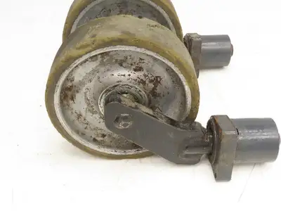 JLG 1001228850 Solid Tire Caster Wheel Off JLG 10MSP Mobile Stock Picker Lot of 2