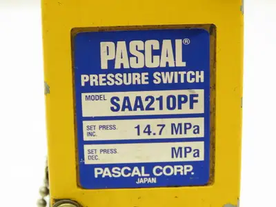 Pascal VPG Pascal Hydraulic Non Leak Valve / Pressure Switch SAA210PF 14.7MPa