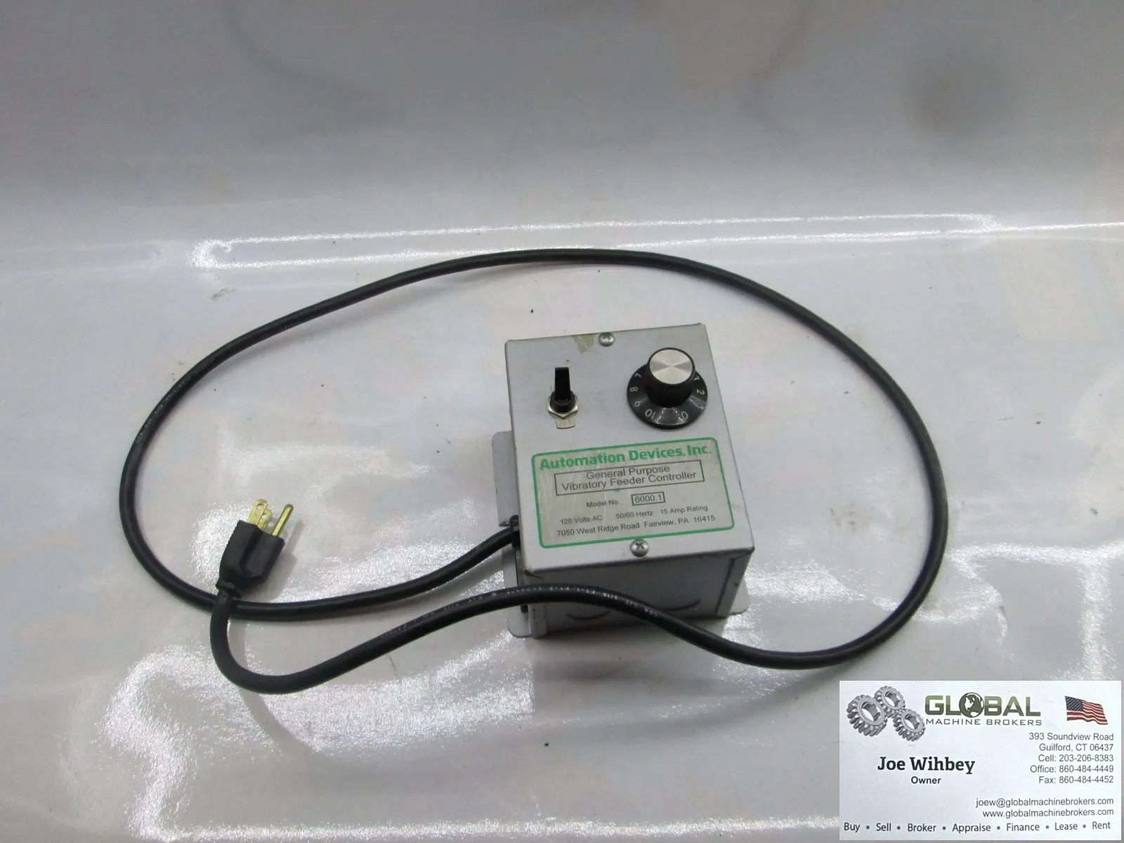 Automation Devices 6000.1 Vibratory Feeder Controller Adjustable 120VAC