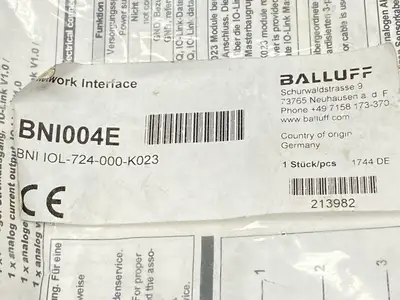 NEW BALLUFF SIGNAL CONVERTER COMMUNICATION ADAPTER BNI IOL-724-000-K023