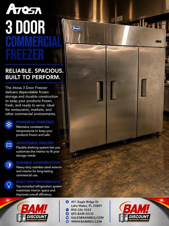 Used ATOSA MBF8003 Freezers Florida US | BAM Discount Restaurant Equipment #1390570