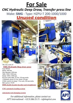 USED SMG 200 TON CNC