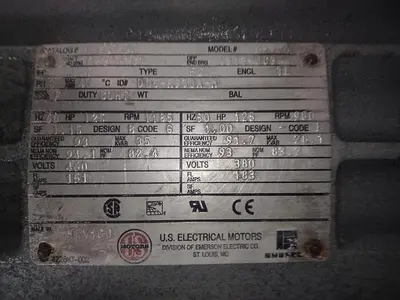 KADANT BLACK CLAWSON MODEL 24PS PRESSURE SCREEN WITH 125 HP MOTOR