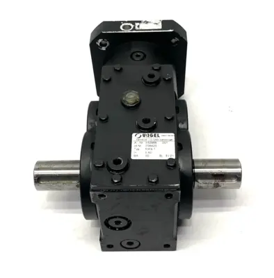 USED VOGEL PRECISION BEVEL HELICAL GEARBOX, ANGULAR I=9,60 SOLID SHAFT 30842