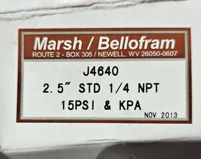 USED MARSH/BELLOFRAM kPA 0-15