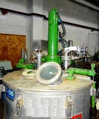 Ellerwerk 735 U-A perforate basket centrifuge, 316SS.