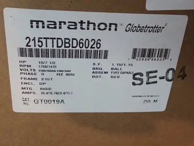 NEW MARATHON MOTORS 215TTDBD6026
