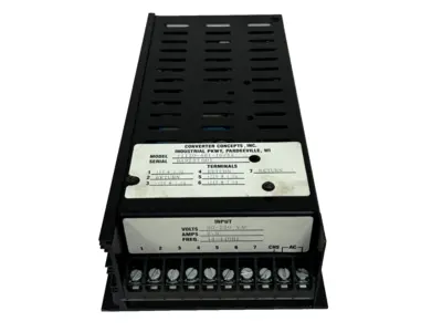 USED CONVERTER CONCEPTS VI120-461-10/XX POWER SUPPLY 90-250VAC 2.5A 44-440HZ