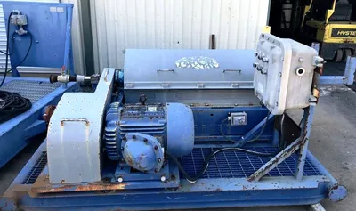 (3) Kemtron KT-1448-MVD oilfield decanter centrifuge skids, 316SS.