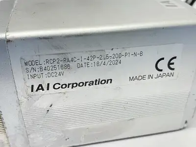 USED IAI ROBO ACTUATOR CYLINDER 200MM STROKE 24VDC